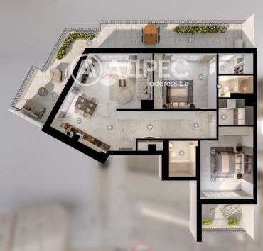 Тристаен апартамент, София, Манастирски ливади - изток, 670505, Снимка 1