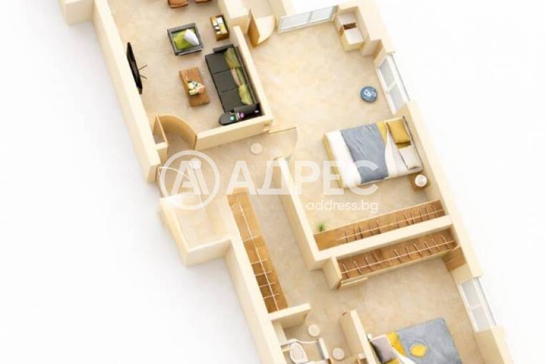 Тристаен апартамент, Пловдив, Център, 685506, Снимка 1