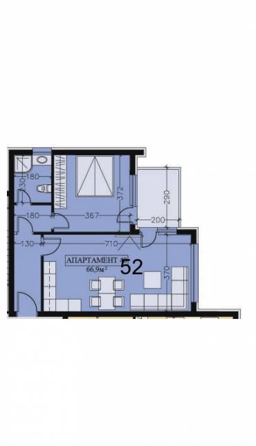 Двустаен апартамент, София, Манастирски ливади - изток, 656509, Снимка 1