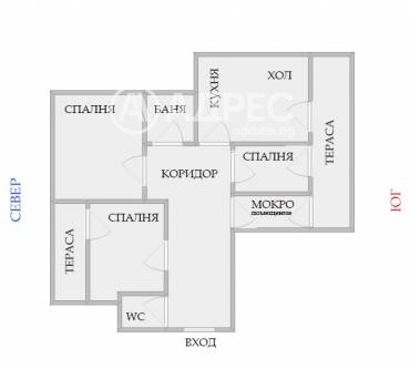 Тристаен апартамент, Ямбол, Зорница, 675509, Снимка 1