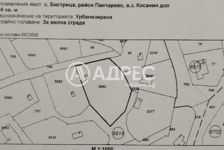 Парцел/Терен, Панчарево, в.з Косанин дол, 664510, Снимка 4