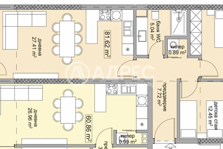 Тристаен апартамент, Варна, м-ст Траката, 692510, Снимка 3