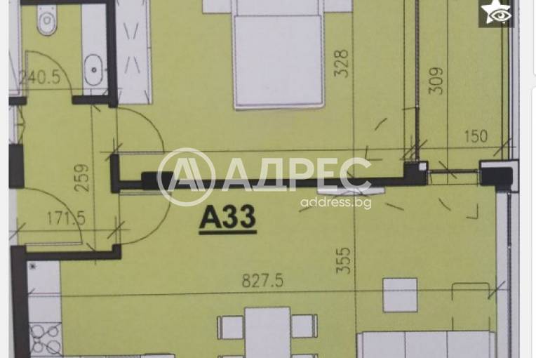 Двустаен апартамент, Пловдив, Кършияка, 658511, Снимка 1