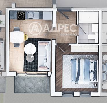 Двустаен апартамент, София, Зона Б 19, 651512, Снимка 1