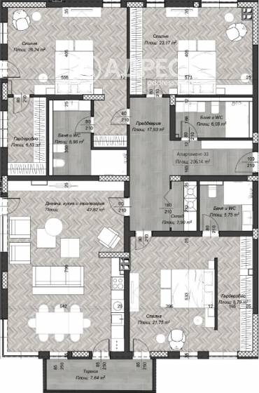 Многостаен апартамент, София, Център, 670512, Снимка 1