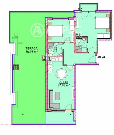 Тристаен апартамент, Варна, Владислав Варненчик, 667513, Снимка 1