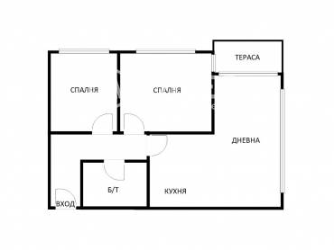 Тристаен апартамент, Варна, Аспарухово, 701513, Снимка 1