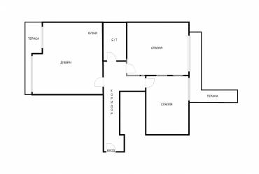 Тристаен апартамент, Варна, Зимно кино Тракия, 630514, Снимка 1