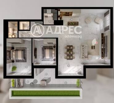 Многостаен апартамент, София, Манастирски ливади - изток, 670514, Снимка 1