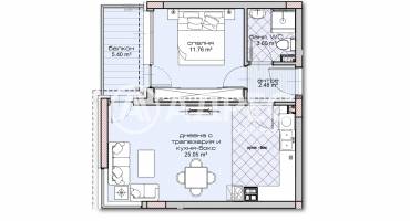 Двустаен апартамент, Варна, Владислав Варненчик, 680514, Снимка 4