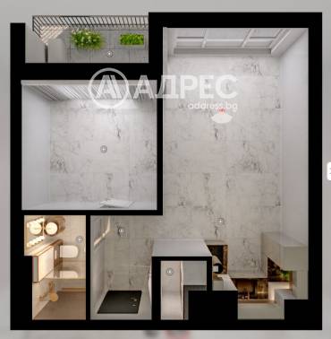 Двустаен апартамент, София, Манастирски ливади - изток, 670515, Снимка 1