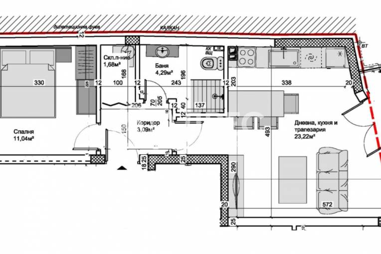 Двустаен апартамент, Варна, Христо Ботев, 635516, Снимка 3