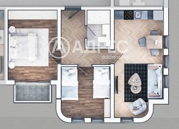 Тристаен апартамент, София, Зона Б 19, 651516, Снимка 1