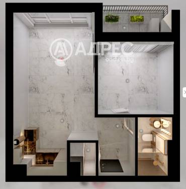 Двустаен апартамент, София, Манастирски ливади - изток, 670517, Снимка 1