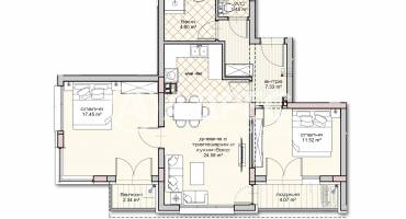 Тристаен апартамент, Варна, Владислав Варненчик, 680517, Снимка 1