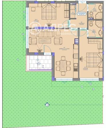 Тристаен апартамент, София, Обеля 2, 684517, Снимка 1