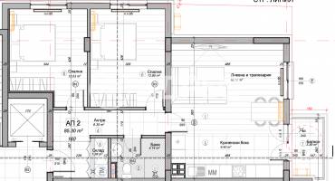 Тристаен апартамент, София, Гео Милев, 678519, Снимка 2