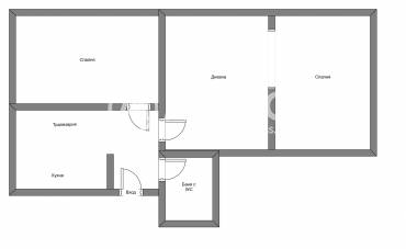 Тристаен апартамент, София, Център, 671520, Снимка 1
