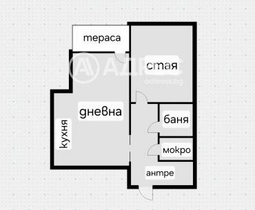 Двустаен апартамент, София, Оборище, 698520, Снимка 1