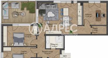 Многостаен апартамент, Пловдив, Остромила, 676521, Снимка 1