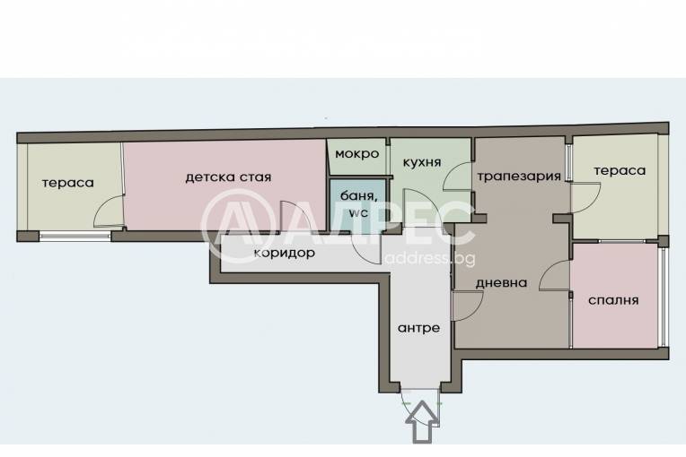 Тристаен апартамент, София, Борово, 673522, Снимка 4