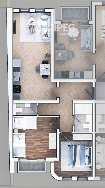 Тристаен апартамент, София, Зона Б 19, 651523