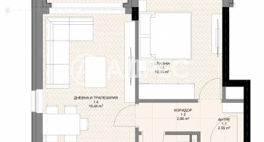 Двустаен апартамент, София, Овча купел, 671524, Снимка 2