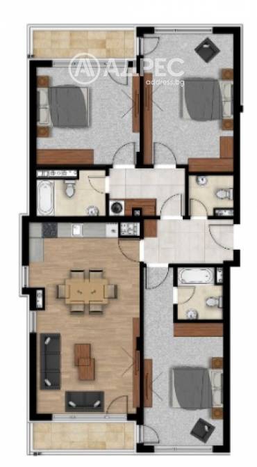 Многостаен апартамент, София, Кръстова вада, 638525, Снимка 1