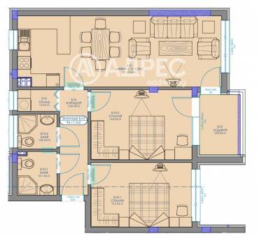 Тристаен апартамент, София, Обеля 2, 684525, Снимка 1