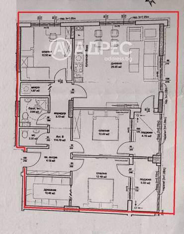 Многостаен апартамент, Бургас, Хоризонт, 663526, Снимка 1