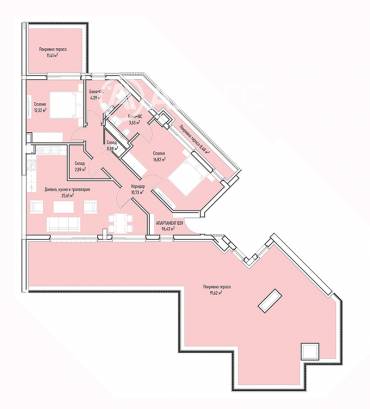 Тристаен апартамент, София, Младост 4, 595528, Снимка 1