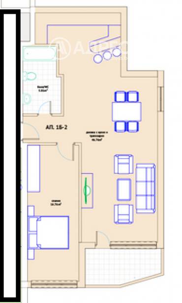 Двустаен апартамент, Варна, Виница, 678532, Снимка 1