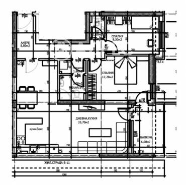 Тристаен апартамент, Пловдив, Тракия, 674533, Снимка 1
