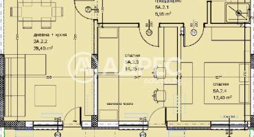 Тристаен апартамент, Варна, Кайсиева градина, 676533, Снимка 1