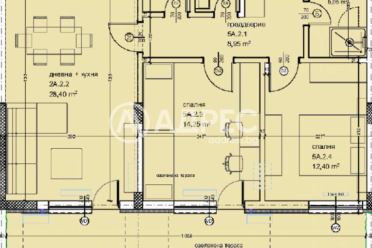 Тристаен апартамент, Варна, Кайсиева градина, 676533, Снимка 1
