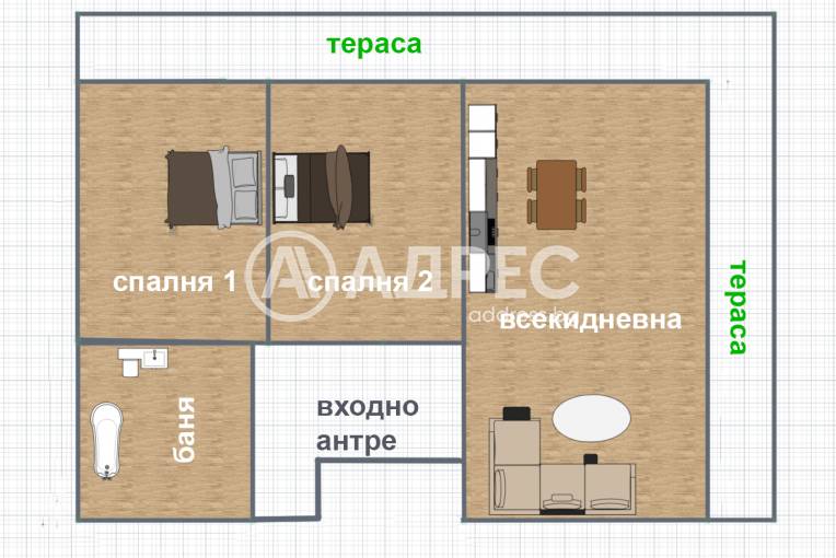 Тристаен апартамент, Плевен, Идеален център, 686533, Снимка 1