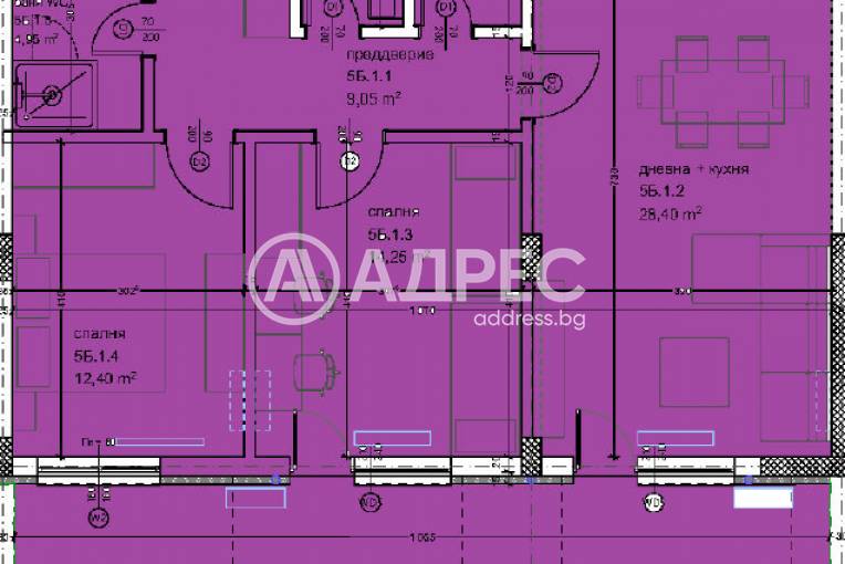 Тристаен апартамент, Варна, Кайсиева градина, 676534, Снимка 1