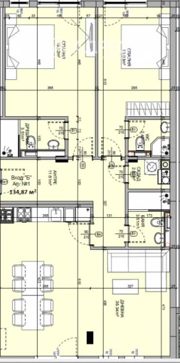 Тристаен апартамент, София, Манастирски ливади - изток, 680534, Снимка 1
