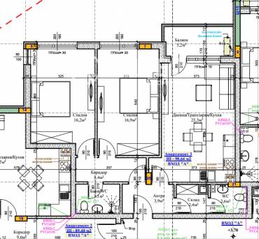 Тристаен апартамент, Русе, ЦЮР, 689534, Снимка 1