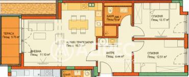 Тристаен апартамент, София, Център, 678537, Снимка 1