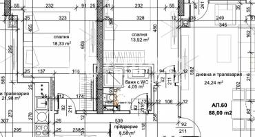 Тристаен апартамент, Пловдив, Тракия, 680537, Снимка 1
