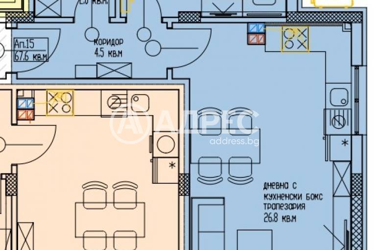 Двустаен апартамент, Варна, м-ст Акчелар, 683537, Снимка 4