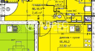 Тристаен апартамент, Варна, Кайсиева градина, 676539, Снимка 1