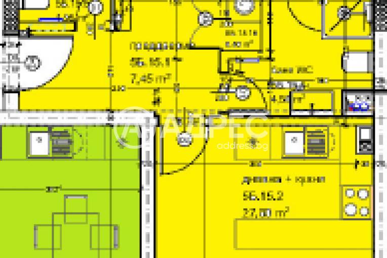 Тристаен апартамент, Варна, Кайсиева градина, 676539, Снимка 1