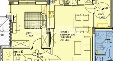 Двустаен апартамент, Варна, м-ст Акчелар, 683539, Снимка 4