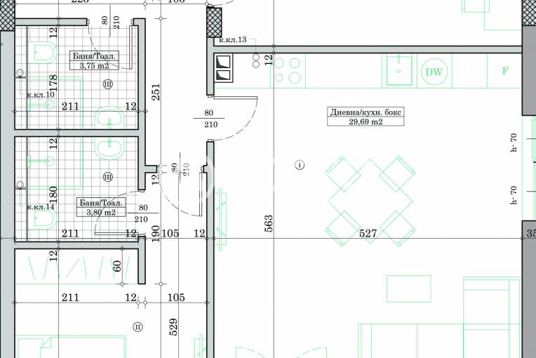 Тристаен апартамент, Варна, Кайсиева градина, 687543, Снимка 3