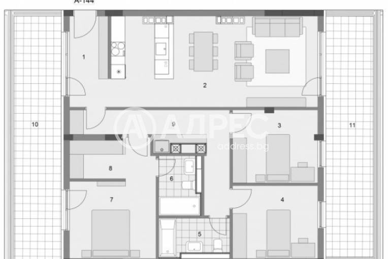 Многостаен апартамент, София, Манастирски ливади - изток, 632544, Снимка 4