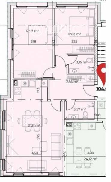 Тристаен апартамент, София, Бистрица, 659544, Снимка 1