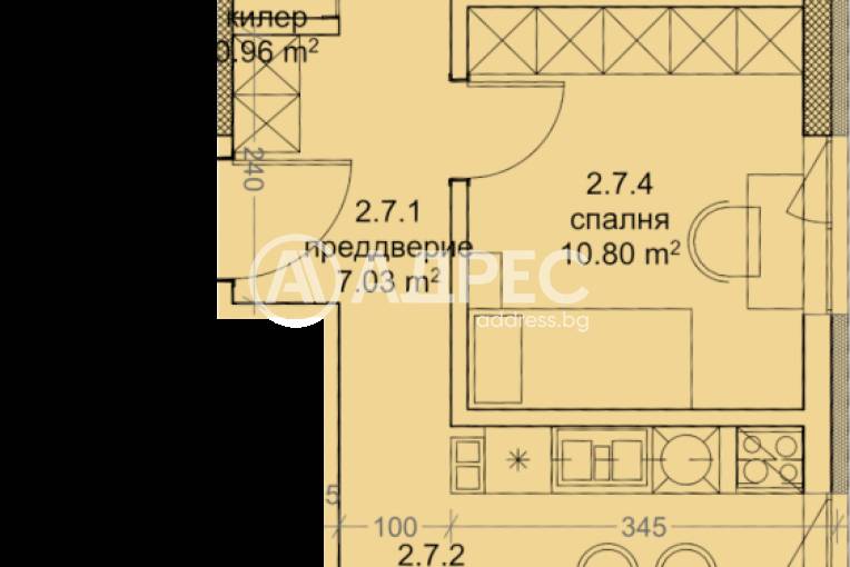 Тристаен апартамент, Варна, Младост 1, 671544, Снимка 2