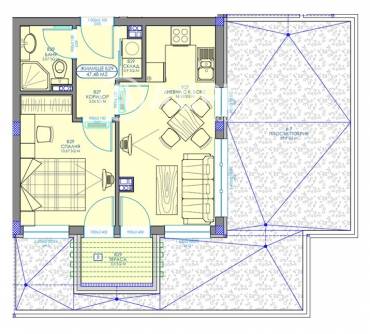 Двустаен апартамент, София, Обеля 2, 684544, Снимка 1